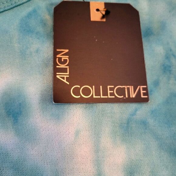 NWT ALIGN COLLECTIVE CROP TIEDYED SWEATSHIRT WITH OPEN BACK SZ. XL - Picture 4 of 5
